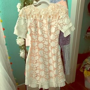 Topshop embroidered dress regency core bridgerton